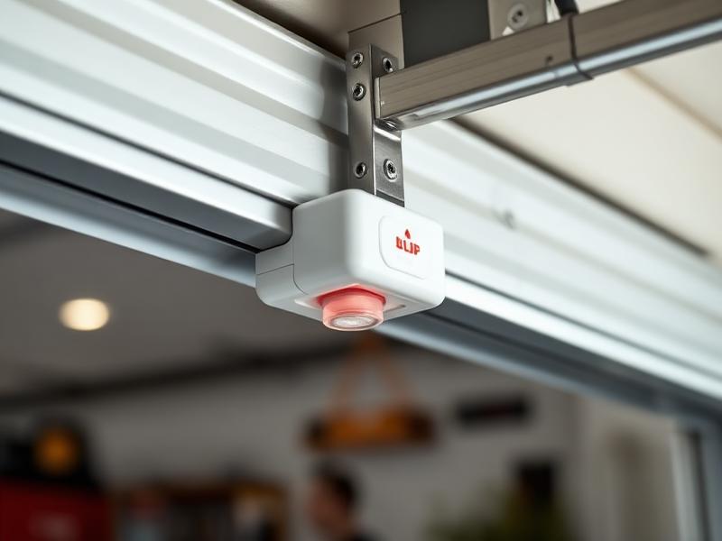 Garage door safety sensors and auto-reverse mechanism demonstration