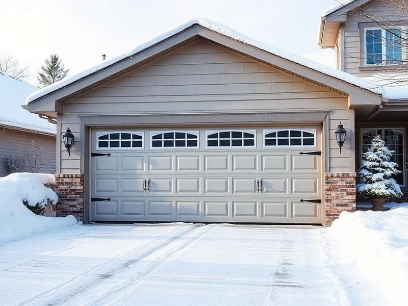 Garage door weatherstripping and insulation for winter protection